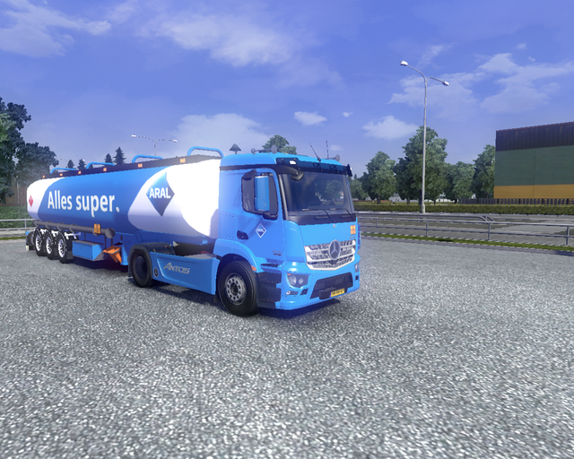 ets2 Antos 540 4x2 + Aral Benzine transport  prive skin ets2