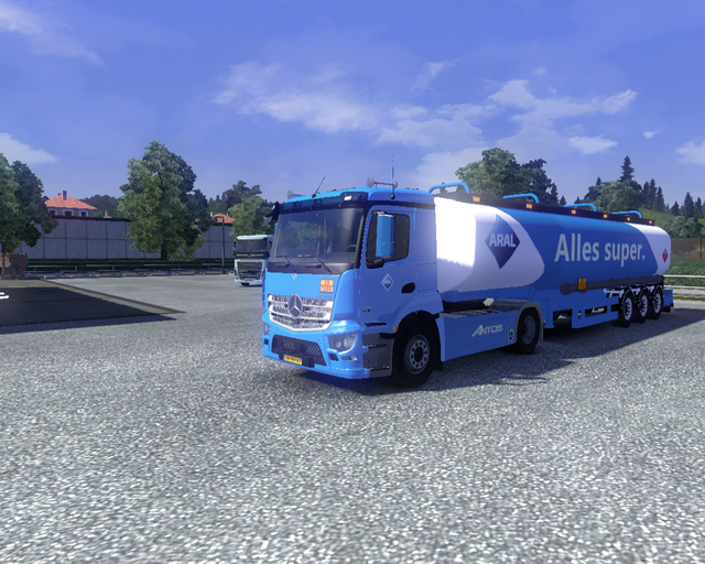 ets2 Antos 540 4x2 + Aral Benzine transport 1 prive skin ets2