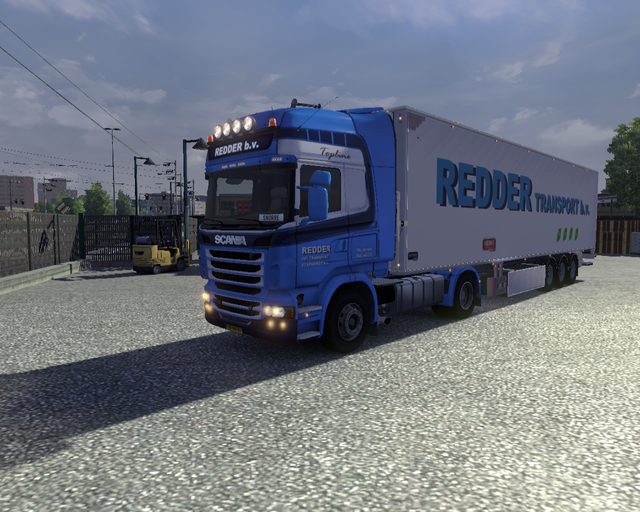 ets2 Scania R730 4x2 + Heiwo Cooltrailer Redder Tr prive skin ets2