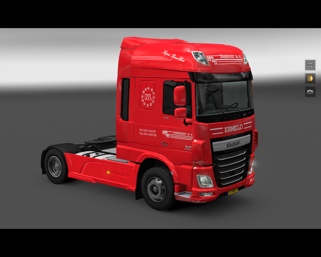 ets2 Daf Xf105 euro6 4x2 HTH Transport Ermelo 1 prive skin ets2