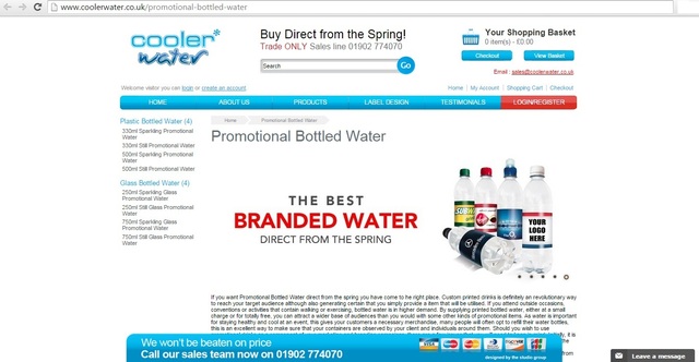 Promotional Branded Water Brandable Water