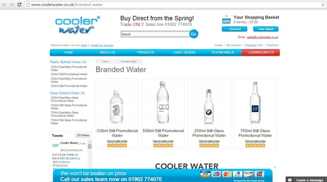 Coolerwater Branded Water Custom Label Water