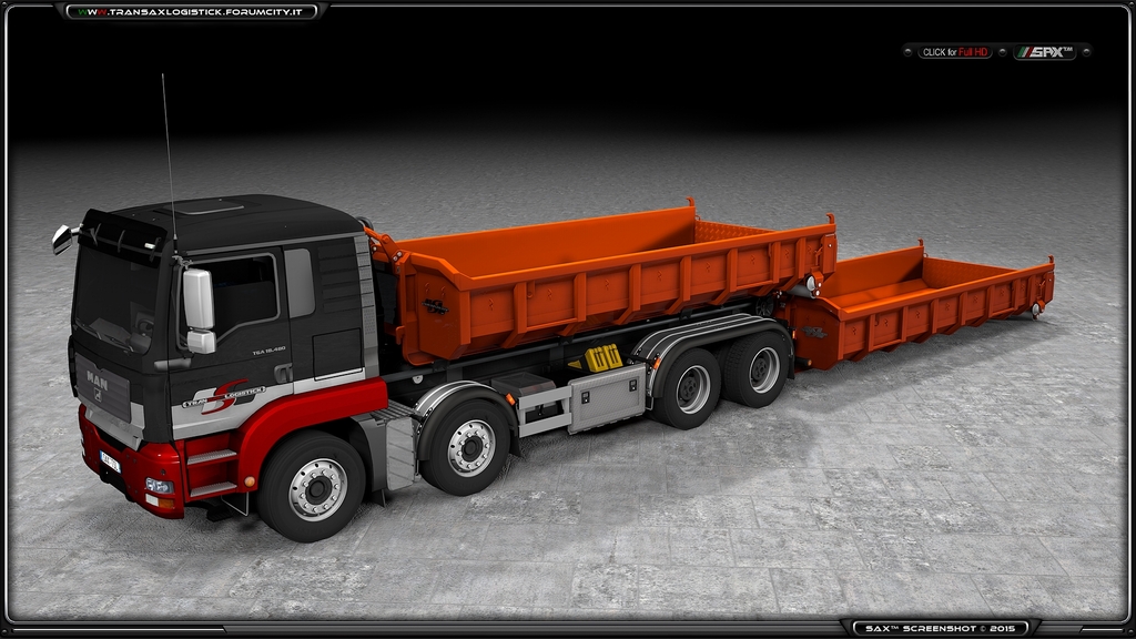 MAN TGA + Multilift & Mulde mÂ³ 9.0 1x1 - TSLâ„¢ MAN TGA + Multilift System