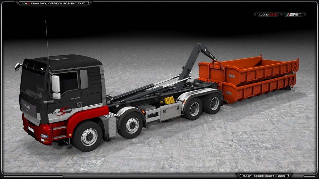 MAN TGA + Multilift & Mulde mÂ³ 9.0 5x1 - TSLâ„¢ MAN TGA + Multilift System