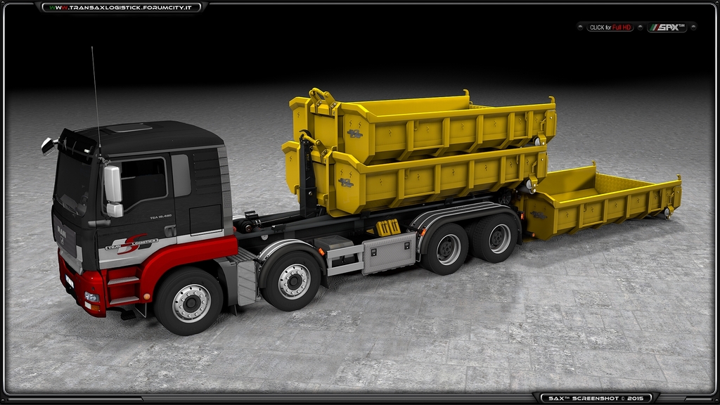 MAN TGA + Multilift + Mulde mÂ³ 7.0 1 - TSLâ„¢ MAN TGA + Multilift System