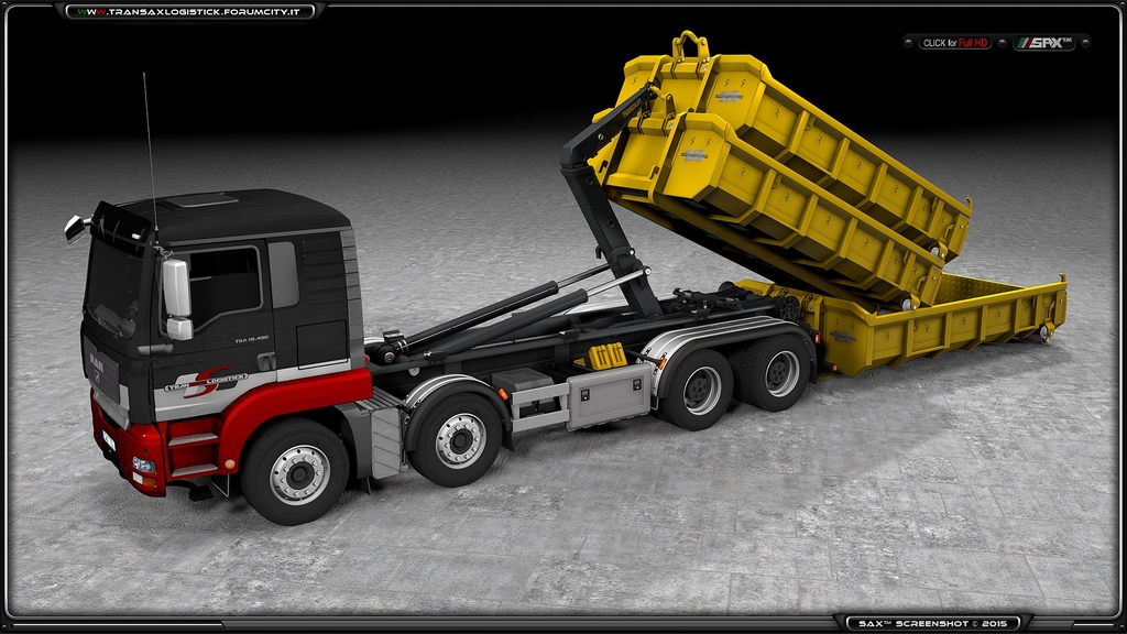 MAN TGA + Multilift + Mulde mÂ³ 7.0 2 - TSLâ„¢ MAN TGA + Multilift System