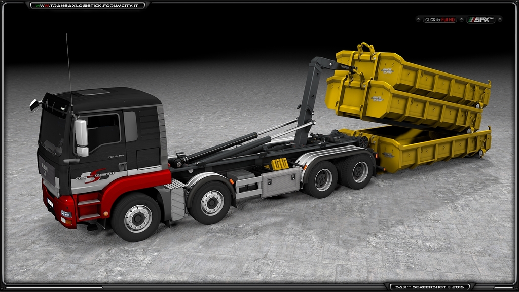 MAN TGA + Multilift + Mulde mÂ³ 7.0 3 - TSLâ„¢ MAN TGA + Multilift System