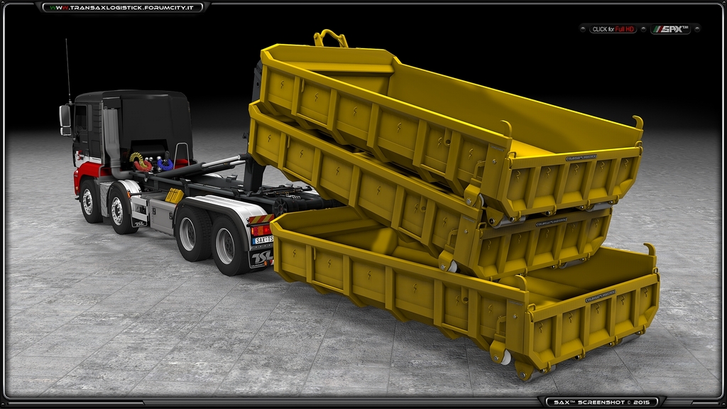 MAN TGA + Multilift + Mulde mÂ³ 7.0 5 - TSLâ„¢ MAN TGA + Multilift System