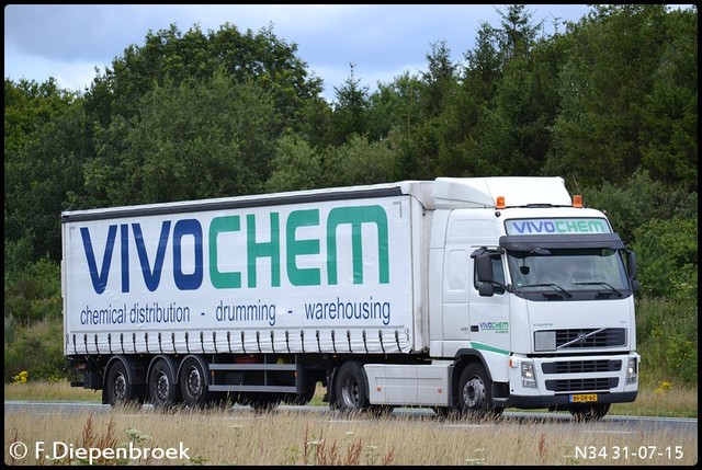BV-DR-62 Volvo FH Vivochem-BorderMaker Rijdende auto's