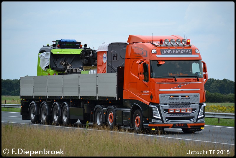 27-BFB-1 Volvo FH4 Land Harkema-BorderMaker - Uittocht TF 2015