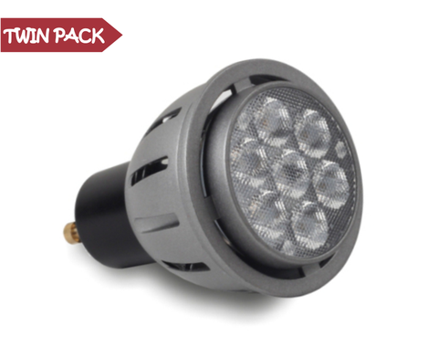 5 WATTS GU10 LED BULB: PACK OF 2 BULBS 350 LUMENS LED LIGHTS