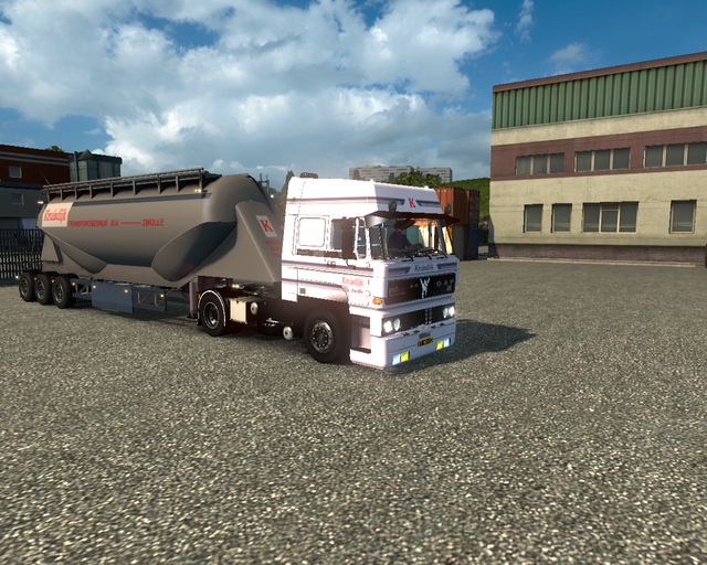 ets2 Daf 3600 4x2 + Cementtrailer Kruisdijk Transp prive skin ets2