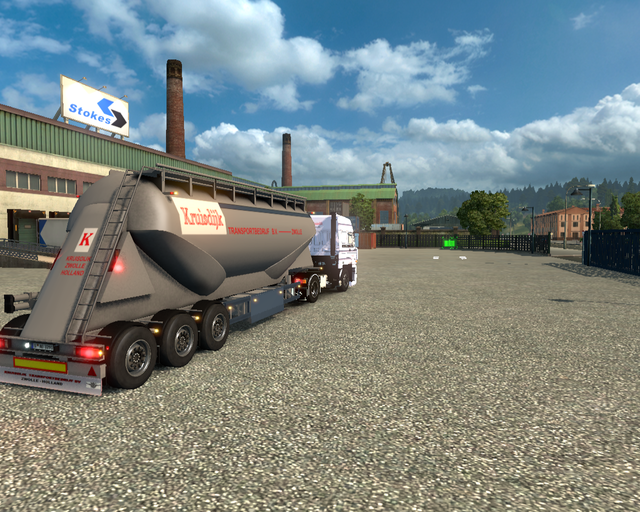 ets2 Daf 3600 4x2 + Cementtrailer Kruisdijk Transp prive skin ets2