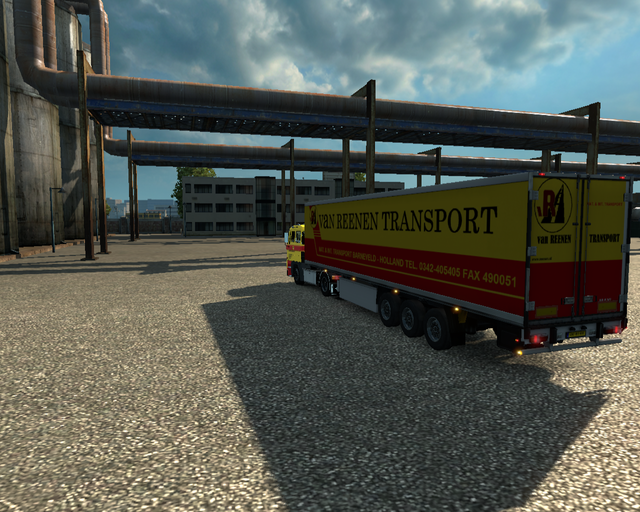 ets2 Daf 2800 4x2 + Coolliner van Reenen Barneveld prive skin ets2