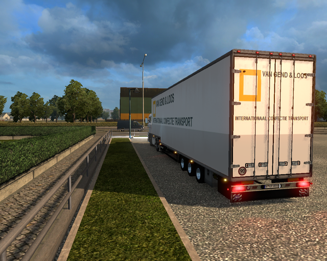 ets2 Daf 2800 4x2 + Krone Jumbovan Van Gend & Loos prive skin ets2