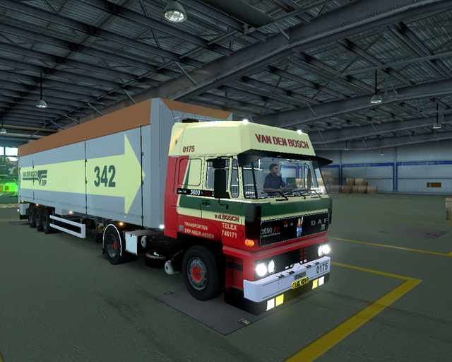 ets2 Daf 3600 4x2 + Bodex van den Bosch Erp Hollan prive skin ets2