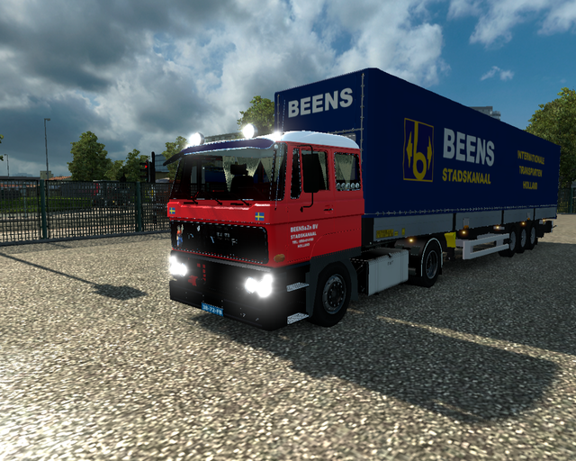 ets2 Daf 2800 + Schmitz Paneltrailer Beens Stadska prive skin ets2