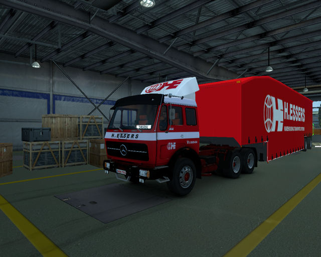 ets2 Mercedes NG 6x4 2asser zeildieplader H prive skin ets2