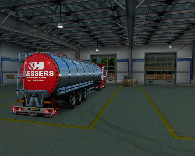 ets2 Man F90 lowdeck 4x2 + Van Hool Food cistern H prive skin ets2