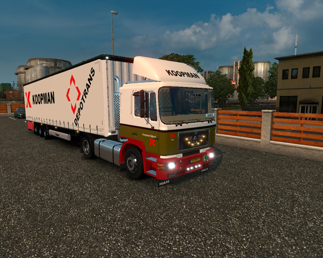 ets2  Man F90 4x2 + Krone Profiliner Koopman Nijke prive skin ets2