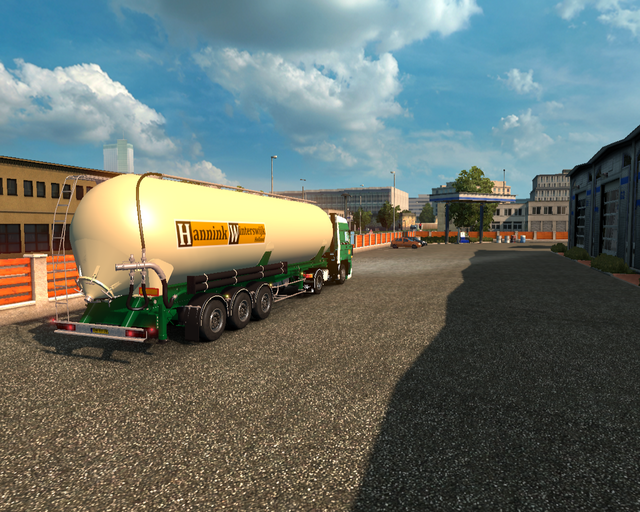 ets2 Daf 3600 4x2 + Silo Kipper Hannink Winterswij prive skin ets2