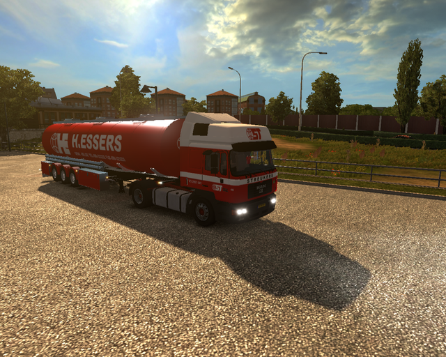 ets2 Man F200 4x2 + Tanktrailer Streukers Genk (B) prive skin ets2