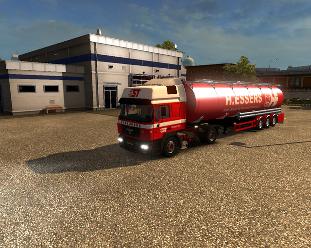 ets2 Man F200 4x2 + Tanktrailer Streukers Genk (B) prive skin ets2