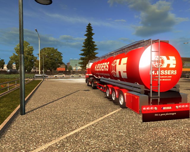 ets2 Man F200 4x2 + Tanktrailer Streukers Genk (B) prive skin ets2