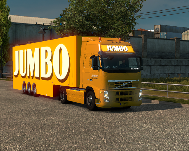 ets2 Volvo Fh Classic 4x2 + 2Win trailer Jumbo Sup prive skin ets2