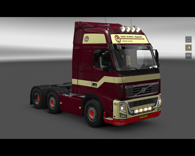 ets2 Volvo Fh classic 6x2 Gebrs prive skin ets2