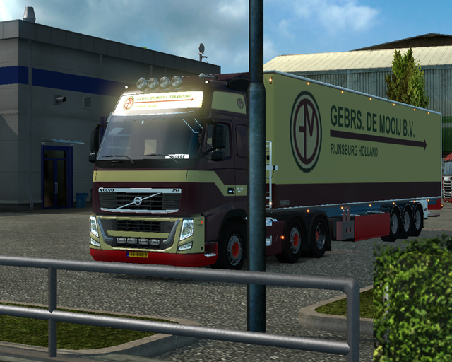 ts2 Volvo Fh classic 6x2 + Chereau coolliner Gebrs prive skin ets2