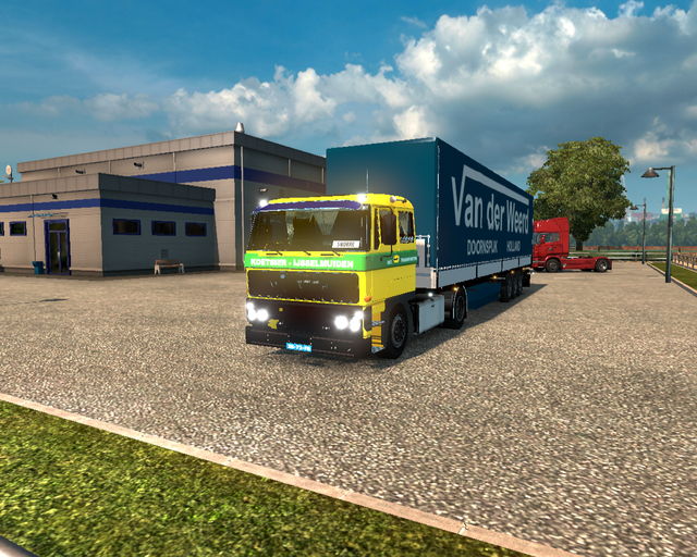 ets2 ets2 Daf 2800 4x2 + HUMBAUR zeiltrailer Koets prive skin ets2