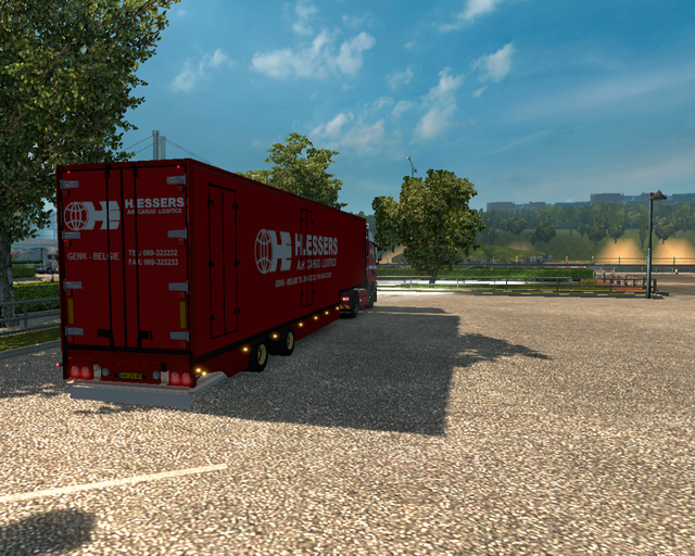 ets2 Renault T 4x2 + 2 asser Jumbo trailer H prive skin ets2