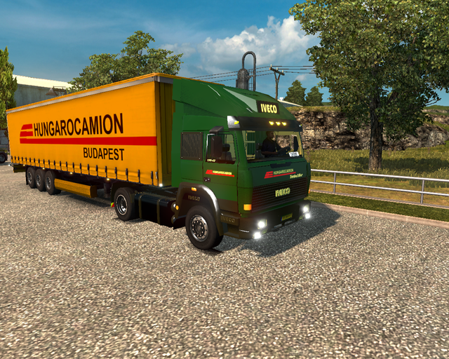 ets2 Iveco TurboStar 4x2 + Profiliner Hungarocamio prive skin ets2