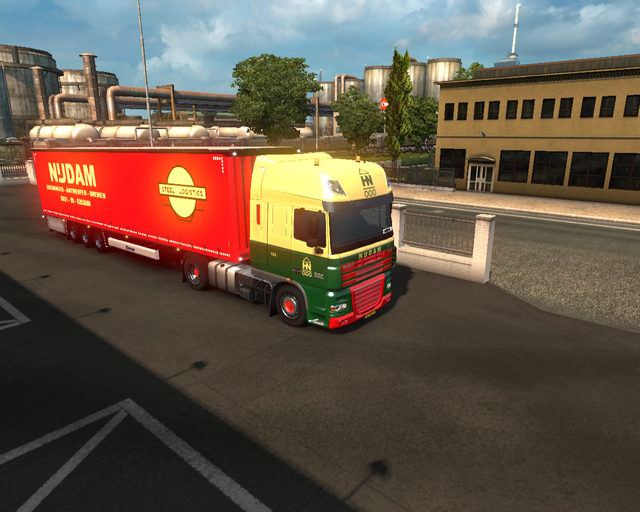 ets2 Daf 105 XF 4x2 + Krone Profiliner Nijdam Tran prive skin ets2