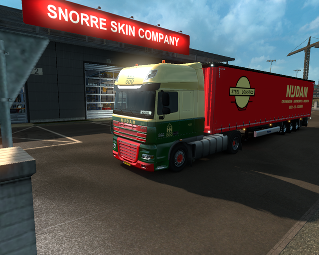 ets2 Daf 105 XF 4x2 + Krone Profiliner Nijdam Tran prive skin ets2