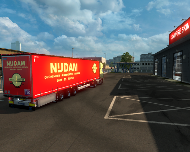 ets2 Daf 105 XF 4x2 + Krone Profiliner Nijdam Tran prive skin ets2