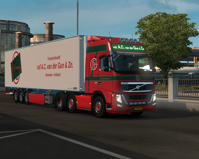 ets2 Volvo Fh 4x2 + Chereau A.C prive skin ets2