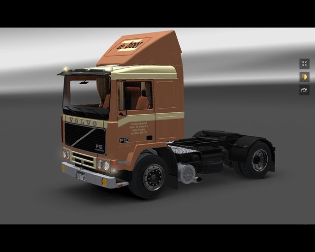 ets2 Volvo F10 4x2 low roof Gebr prive skin ets2