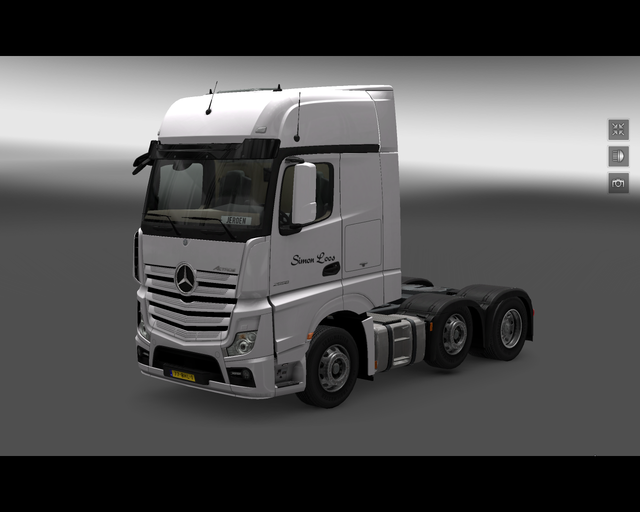 ets2 Mercedes Actros MP4 2014 Simon Loos  prive skin ets2