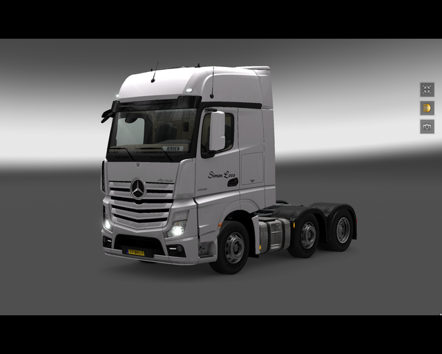 ets2 Mercedes Actros MP4 2014 Simon Loos 2 prive skin ets2