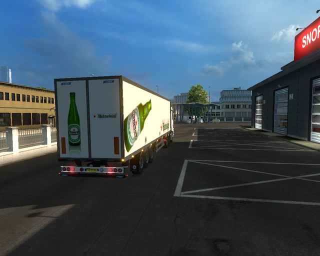 ets2 Mercedes Actros MP4 2014 Simon Loos + Trailer prive skin ets2