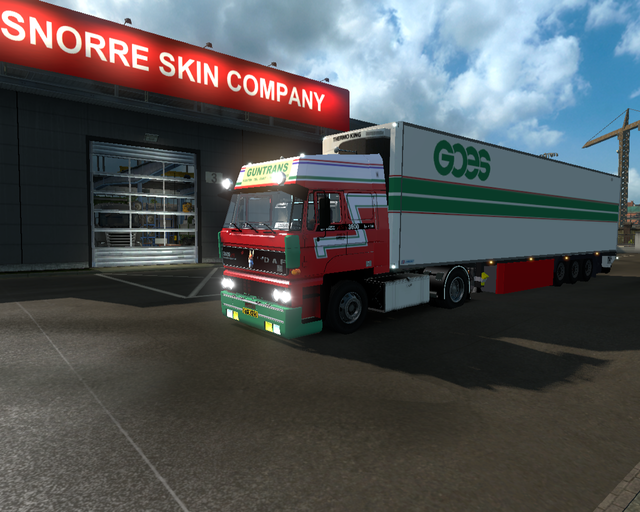 ets2 Daf 3600 Ati 4x2 + Lamberet SR2 Goes / GunTra prive skin ets2