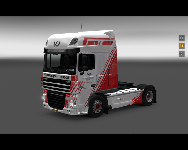 ets2 Daf XF 105 4x2 van Dongen transport Dirksland prive skin ets2