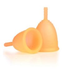 cup orange Cupissima- Transparent Menstrual Cups