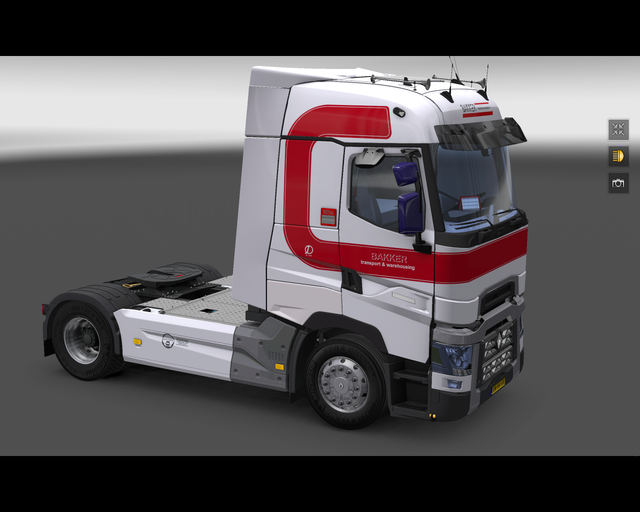 ets2 Renault T 4x2 Bakker transport & warehousing  prive skin ets2