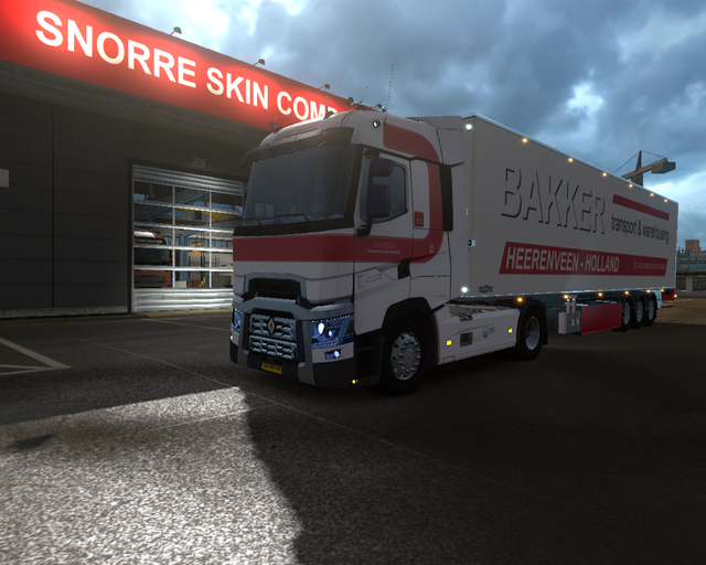 ets2 Renault T 4x2 + Chereau coolliner Bakker tran prive skin ets2