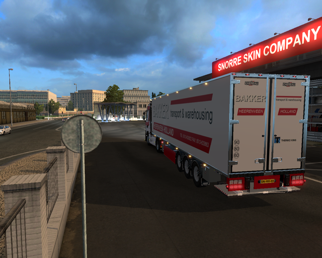 ets2 Renault T 4x2 + Chereau coolliner Bakker tran prive skin ets2