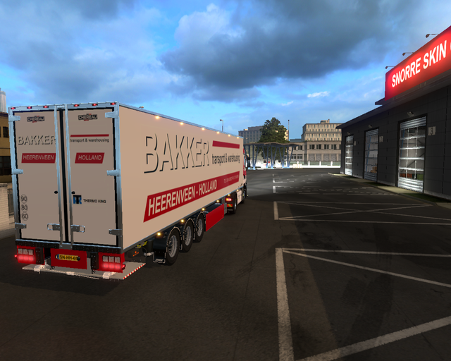 ets2 Renault T 4x2 + Chereau coolliner Bakker tran prive skin ets2