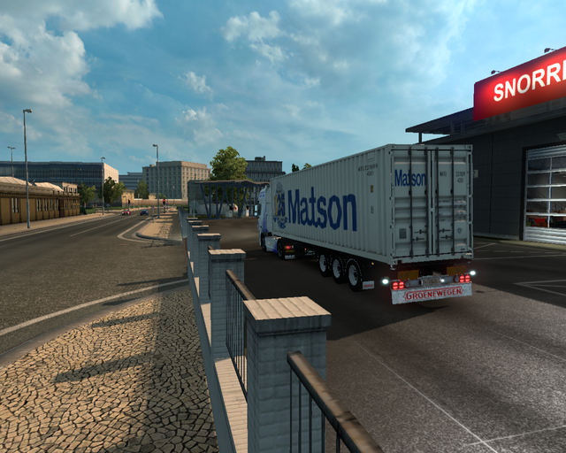 ets2 Daf XF105 4x2 + Container trailer Peeman Tran prive skin ets2